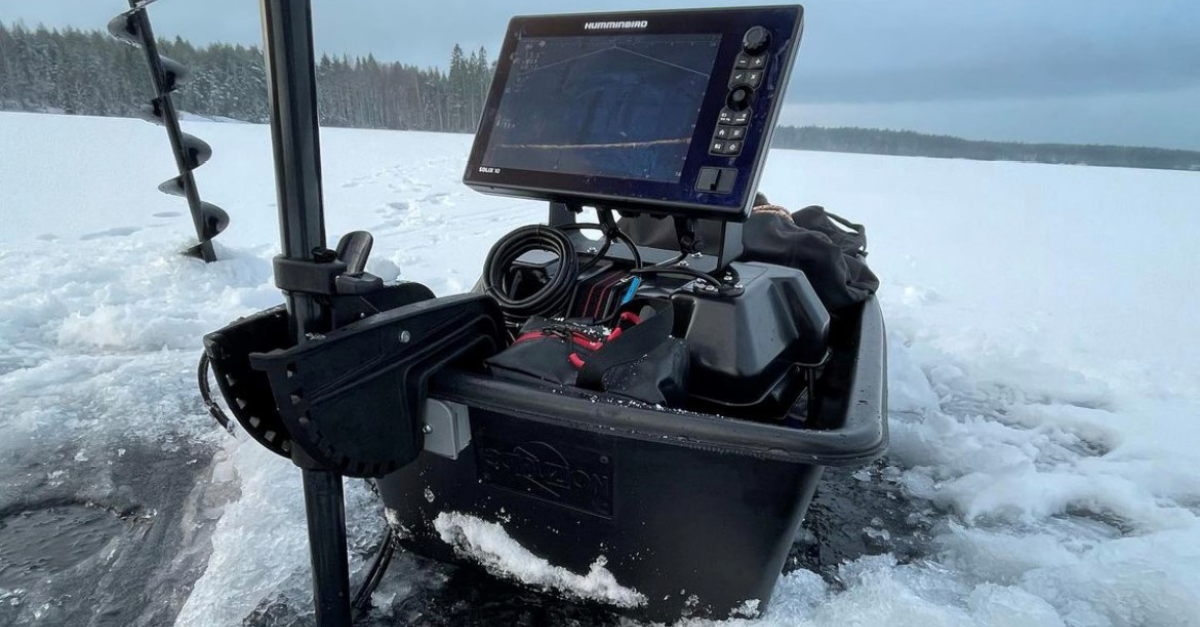 Portabel ekolodsstaion för isfiske